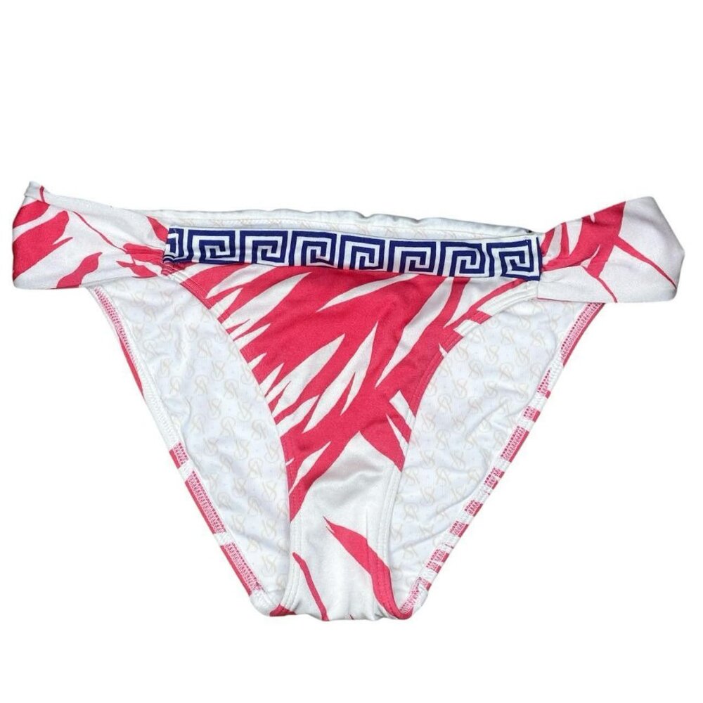00s 2010s Victoria's Secret Blue Red Swimsuit Bottoms Sz M